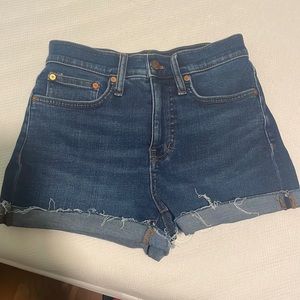 Madewell high rise shorts